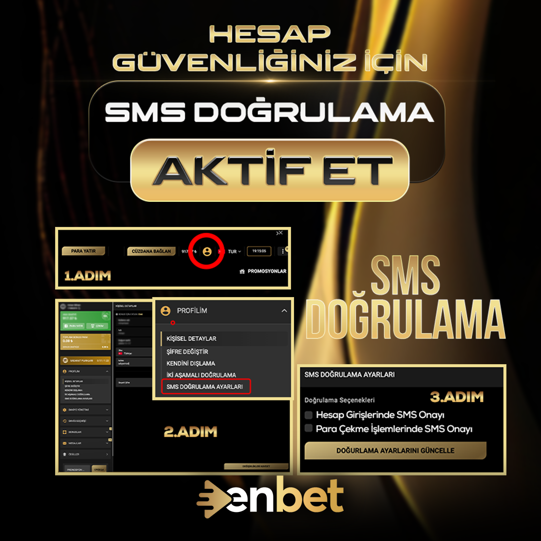 HESABINIZIN GÜVENLİĞİ İÇİN SMS DOĞRULAMA AKTİF EDİN!